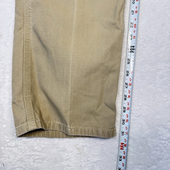 Vintage Carhartt B240 GKH Cargo Pants Khaki Utility Workwear Canvas Mens 30x32 - Picture 9 of 10
